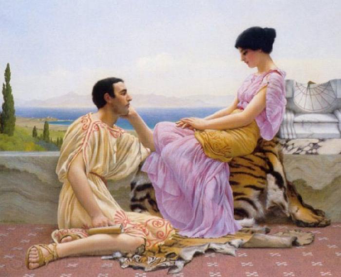 John William Godward Youth and Time Germany oil painting art